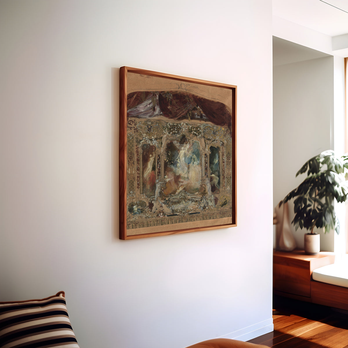 Gustav Klimt — Design for the Theatre Curtain in Reichenberg | Fine Art Print