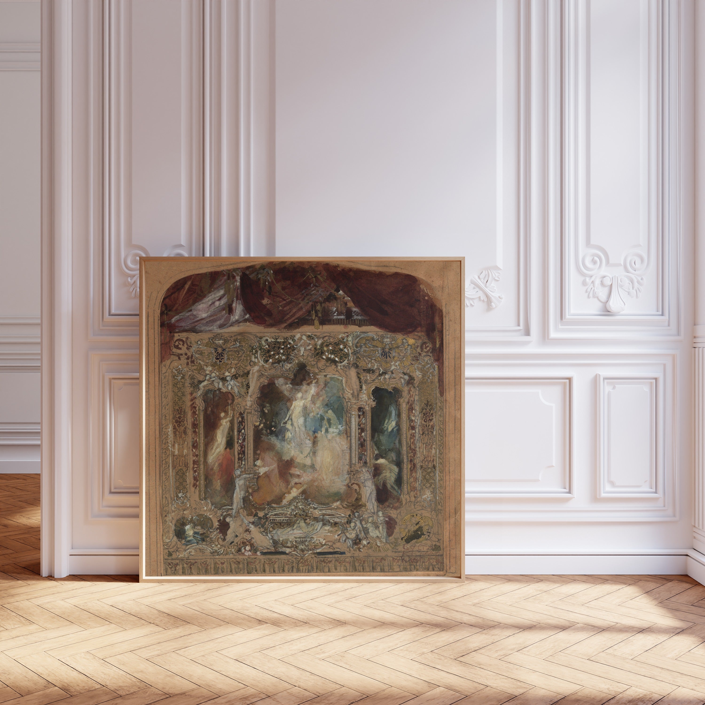 Gustav Klimt — Design for the Theatre Curtain in Reichenberg | Fine Art Print