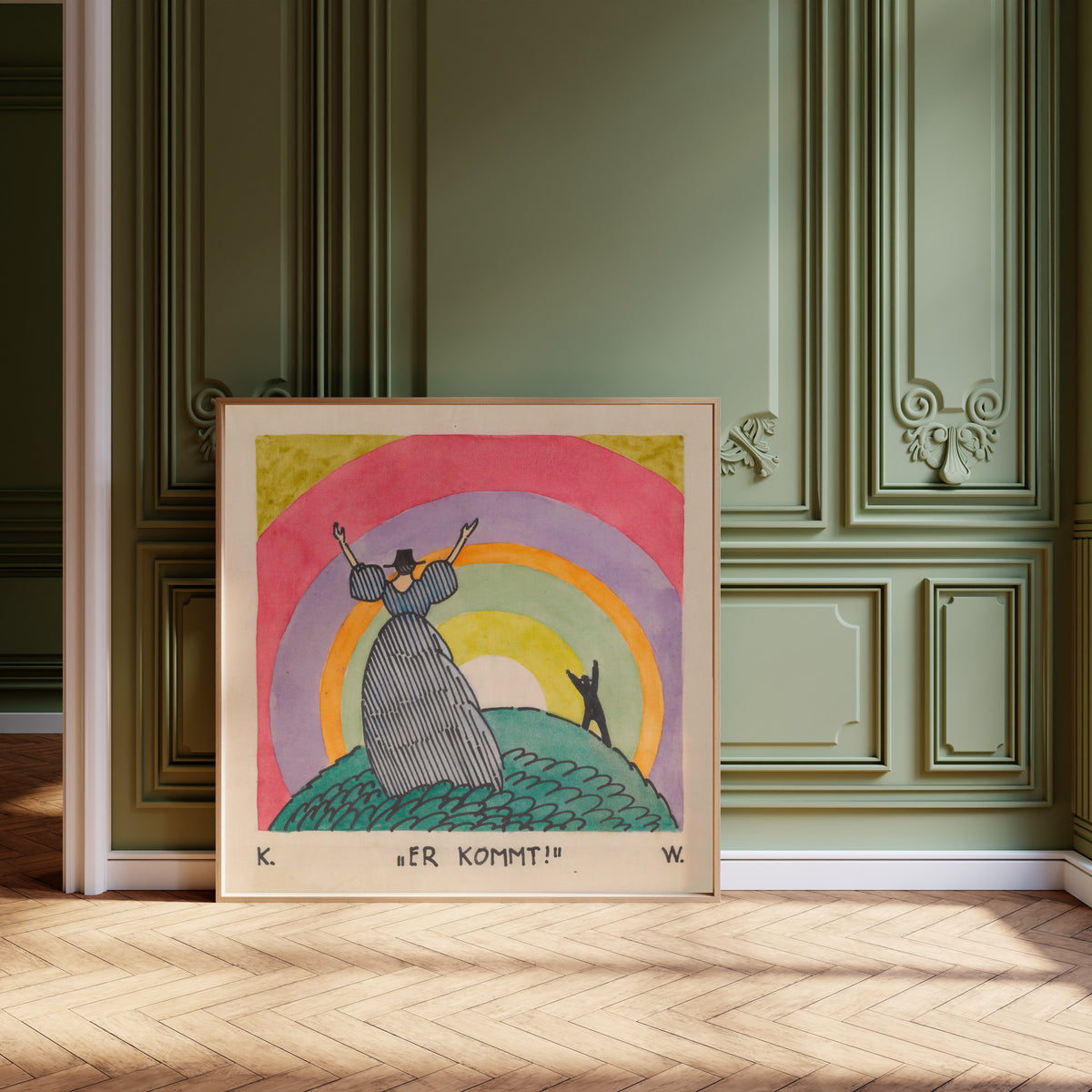 Karl Wiener — Er kommt! (He Is Coming!) | Vintage Poster Print