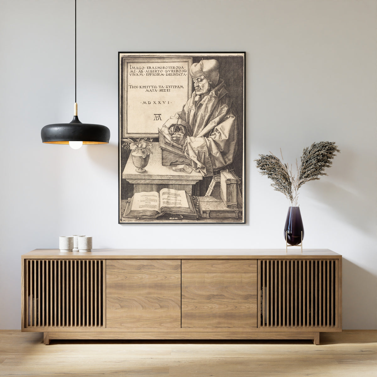Albrecht Dürer — Erasmus of Rotterdam | Engraving Print
