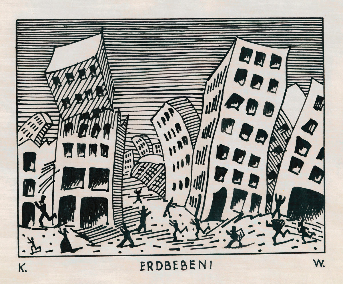 Karl Wiener — Erdbeben! (Earthquake) | Vintage Poster Print