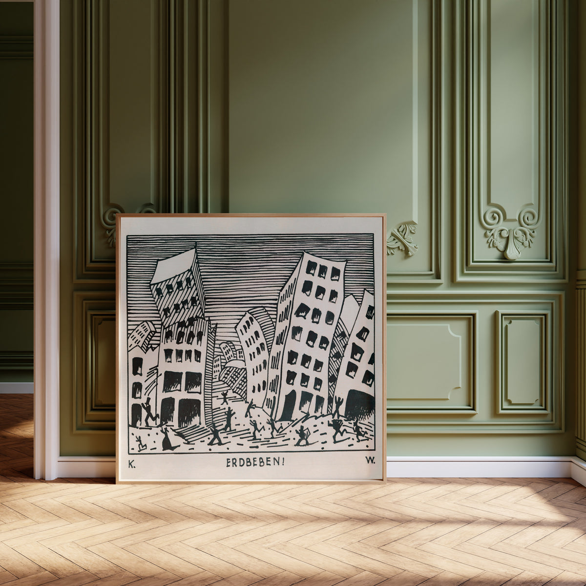 Karl Wiener — Erdbeben! (Earthquake) | Vintage Poster Print