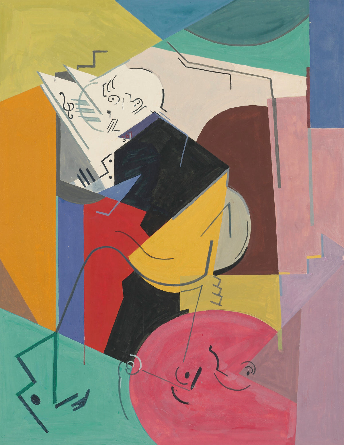 Albert Gleizes — Etude pour le portrait de Florent Schmitt | Fine Art Print
