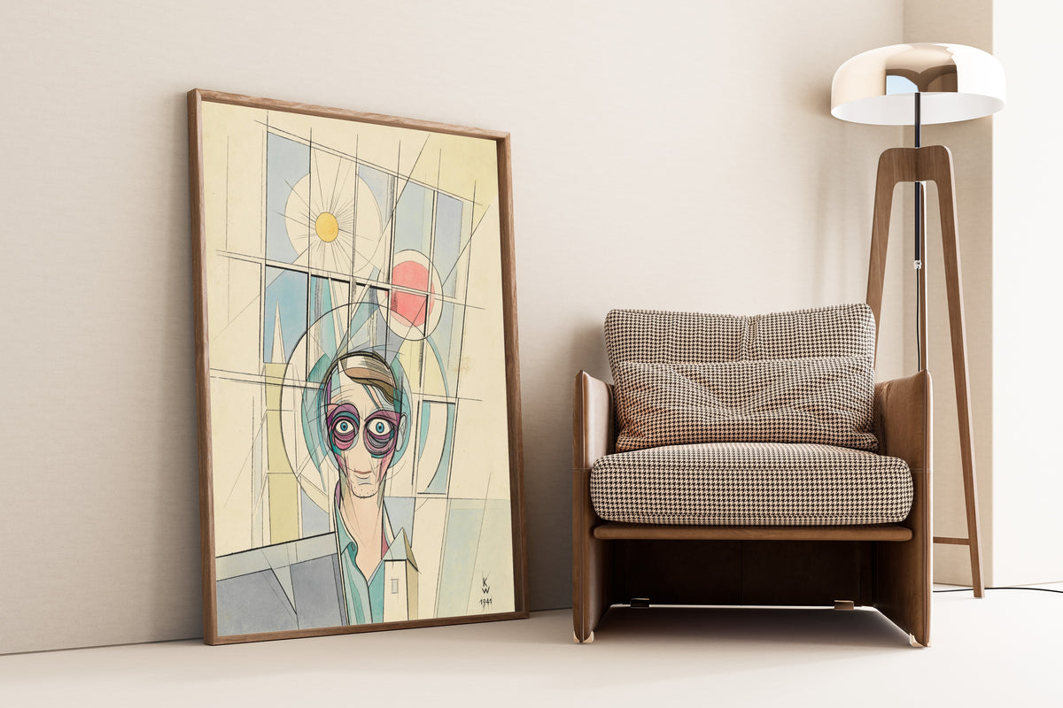 Karl Wiener — Euphorie, Selbstporträt (Euphoria, Self-Portrait) | Modernist Art Print