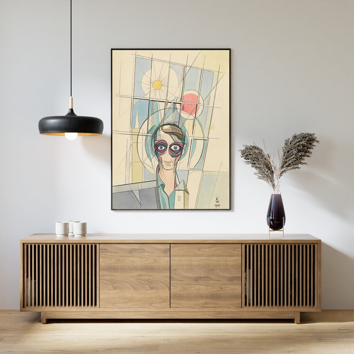 Karl Wiener — Euphorie, Selbstporträt (Euphoria, Self-Portrait) | Modernist Art Print