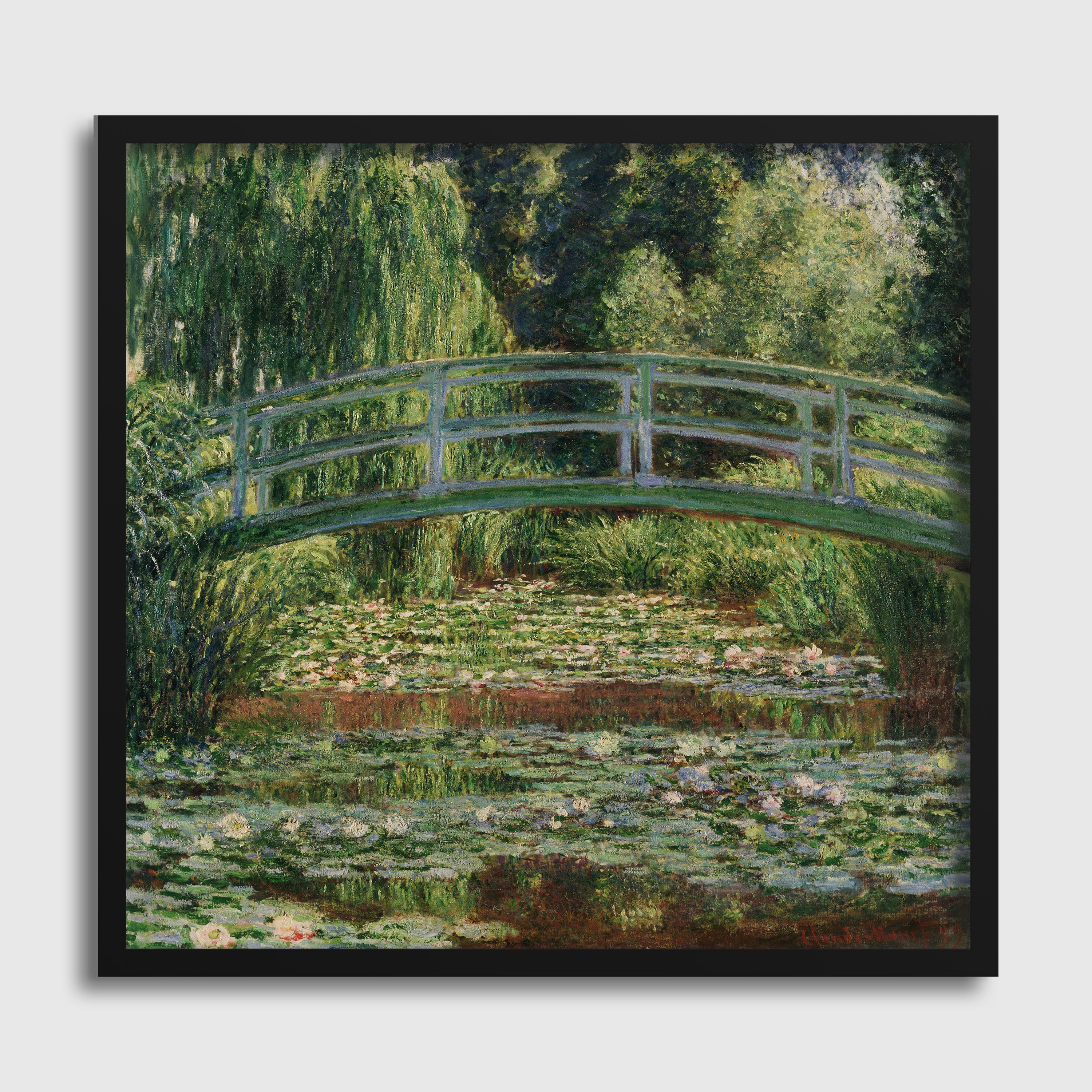 The Japanese Footbridge and the Water Lily Pool, Giverny (Harmony in Green)