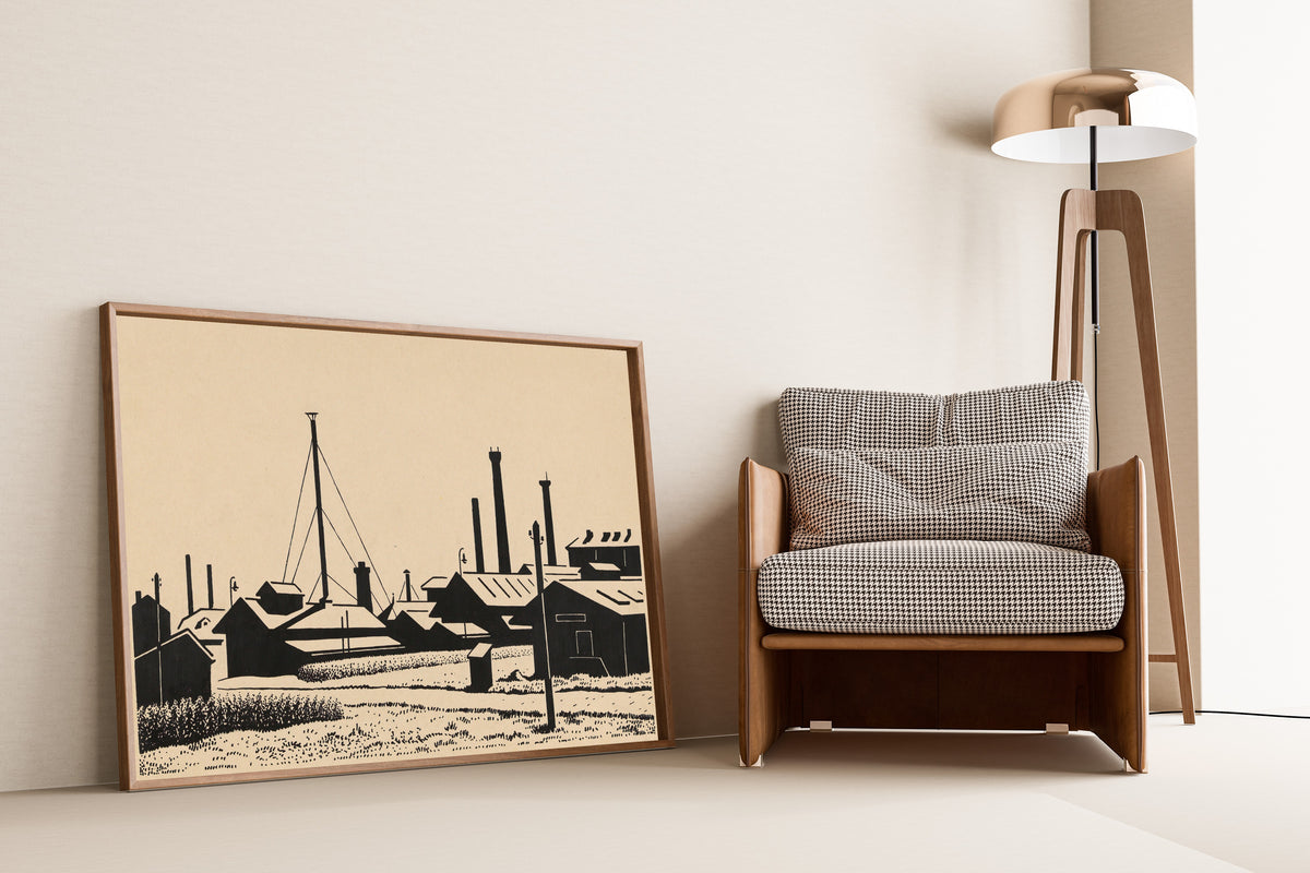 Karl Wiener — Fabriksanlagen (Factory Complex) | Modernist Illustration Print