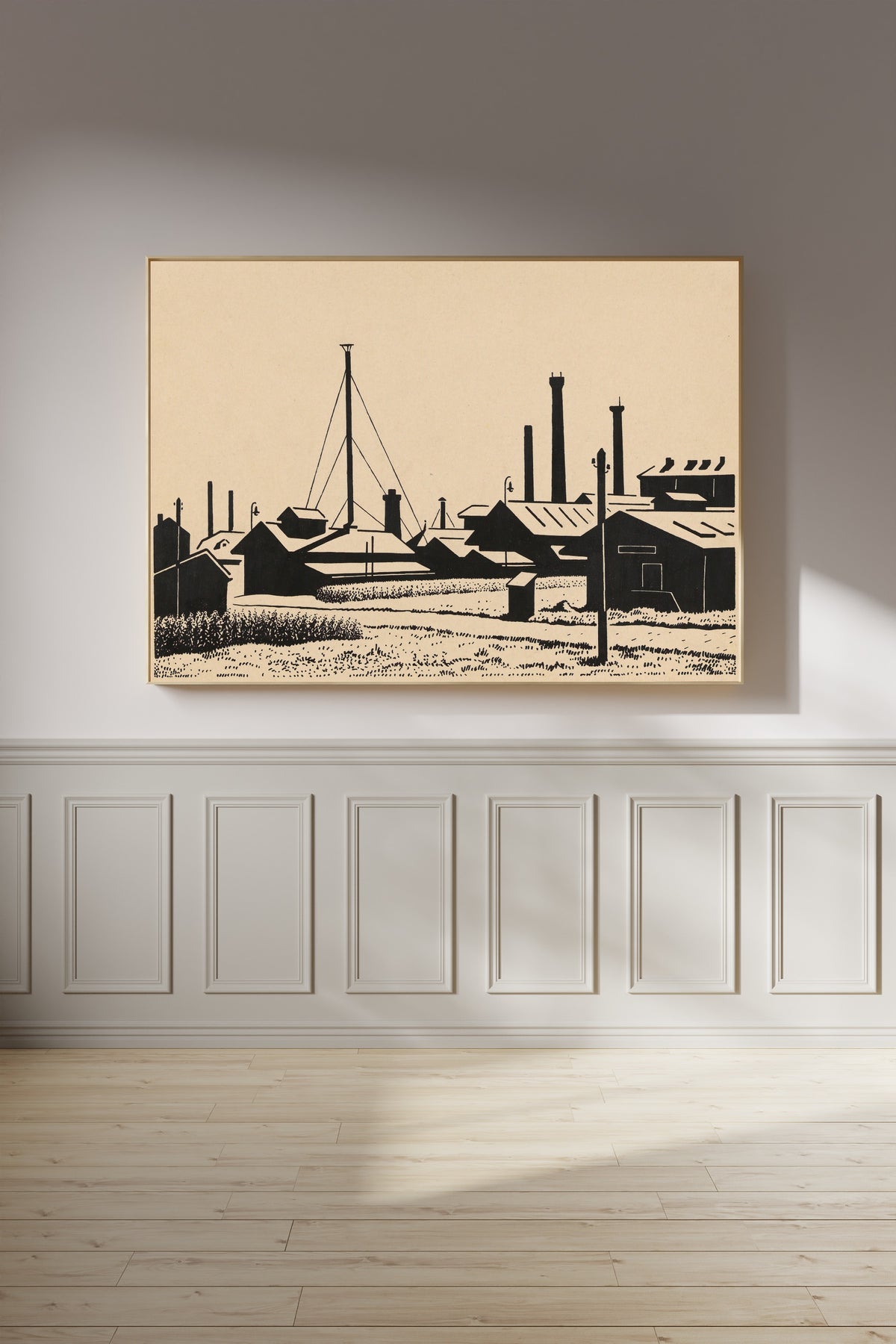 Karl Wiener — Fabriksanlagen (Factory Complex) | Modernist Illustration Print
