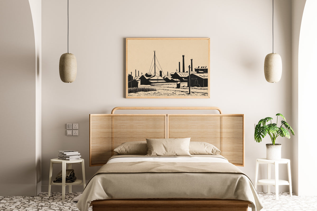 Karl Wiener — Fabriksanlagen (Factory Complex) | Modernist Illustration Print