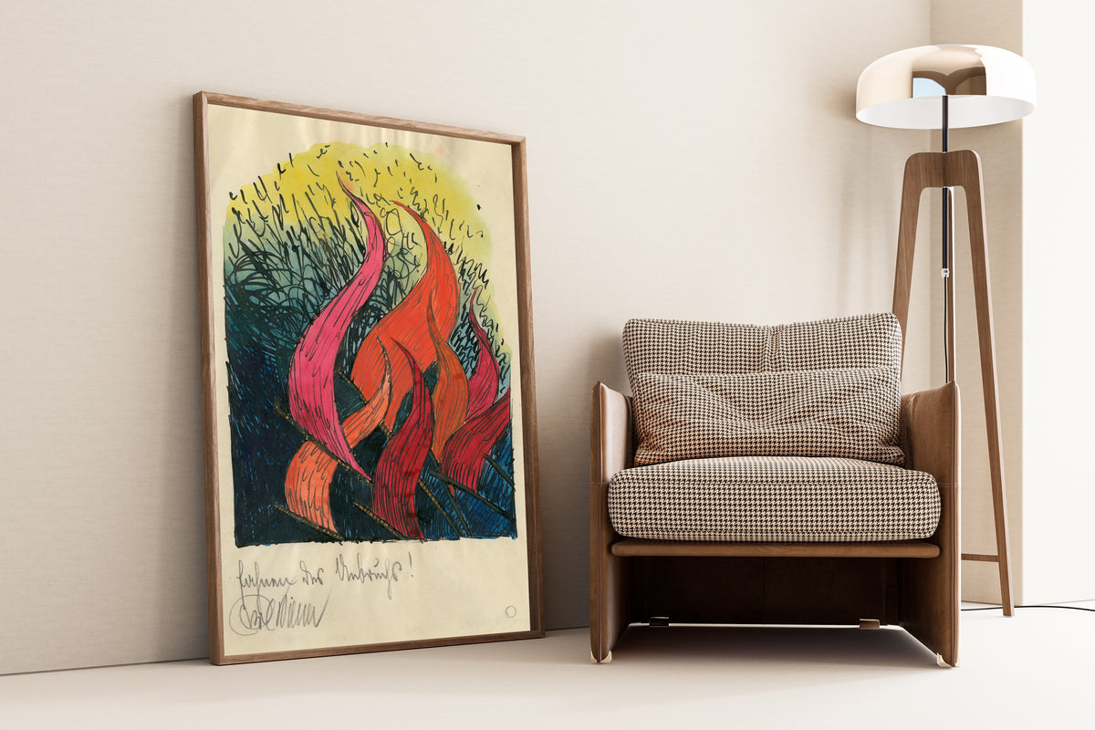 Karl Wiener — Fahnen des Umbruchs (Banners of Upheaval) | Expressionist Art Print