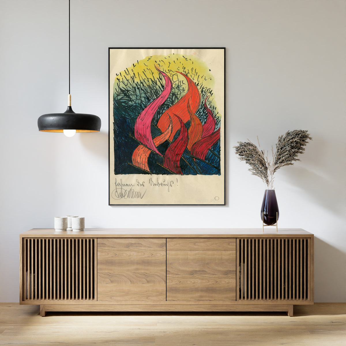 Karl Wiener — Fahnen des Umbruchs (Banners of Upheaval) | Expressionist Art Print