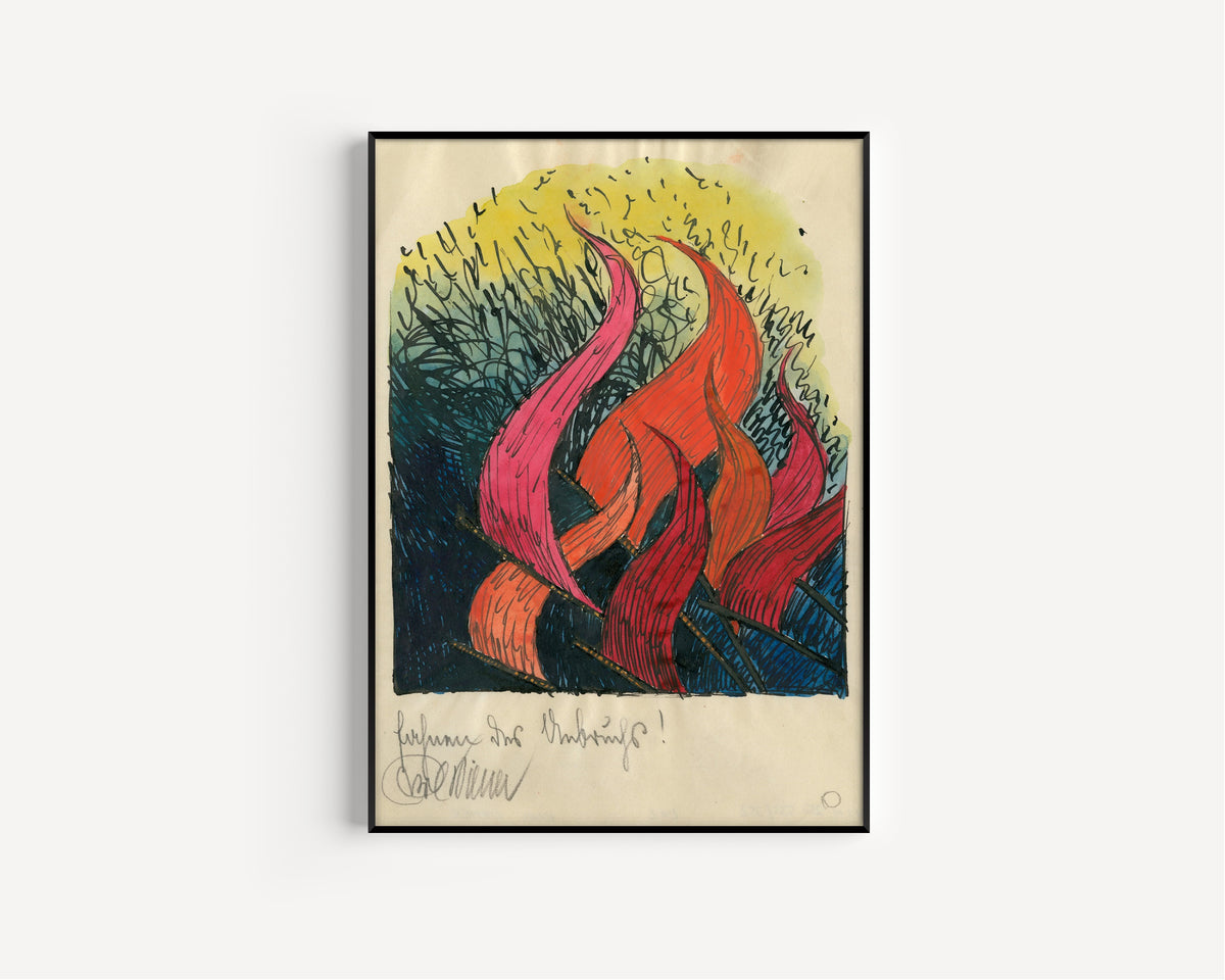 Karl Wiener — Fahnen des Umbruchs (Banners of Upheaval) | Expressionist Art Print