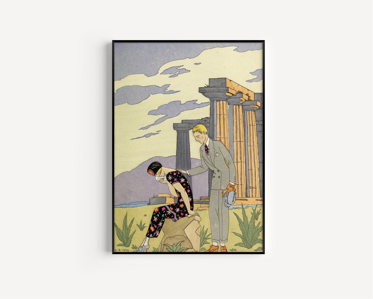George Barbier — Falbalas et Fanfreluches: Paestum | Art Deco Fashion Print