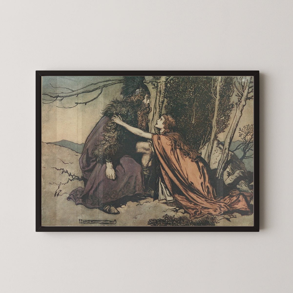 Arthur Rackham — Father! Father! Tell Me What Ails Thee? | Wagner Illustration Print