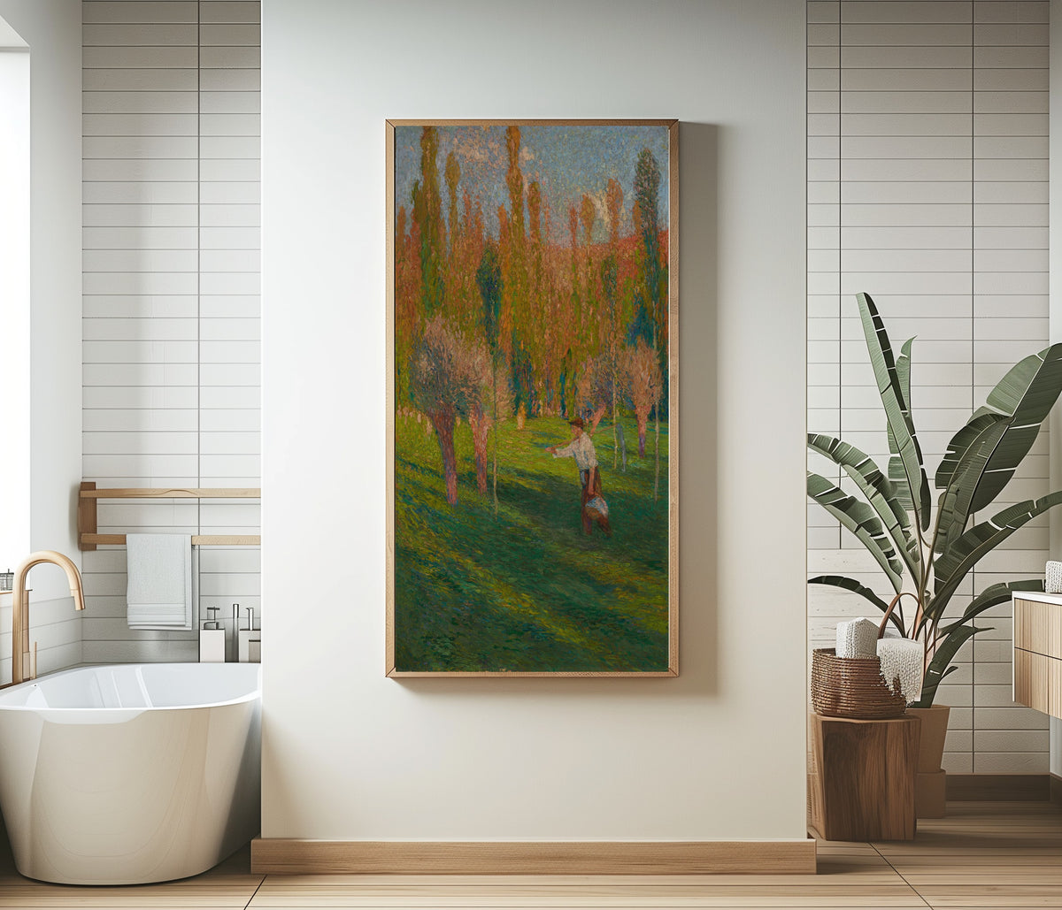 Henri Martin — Faucheur rentrant du travail, Le Moissonneur | Pointillist Landscape Print