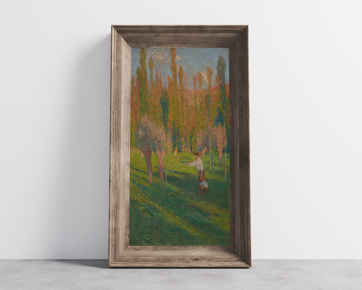 Henri Martin — Faucheur rentrant du travail, Le Moissonneur | Pointillist Landscape Print