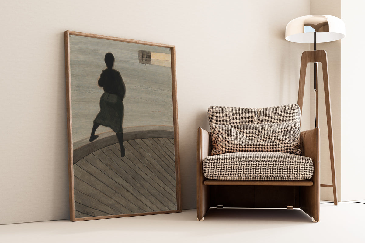 Léon Spilliaert — Femme de pêcheur sur le ponton | Symbolist Art Print