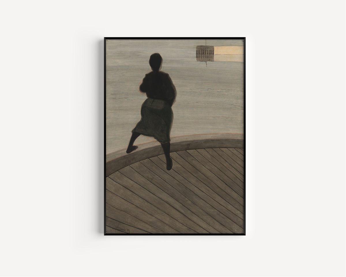 Léon Spilliaert — Femme de pêcheur sur le ponton | Symbolist Art Print