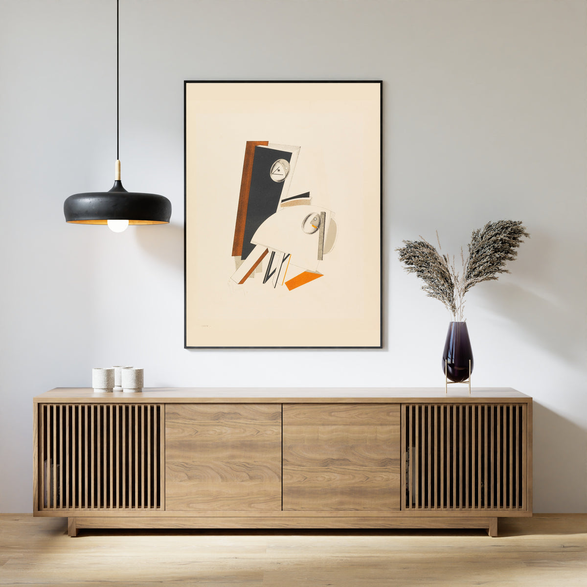 El Lissitzky — Figurines: The Anxious One (Ängstliche) | Constructivist Lithograph Print