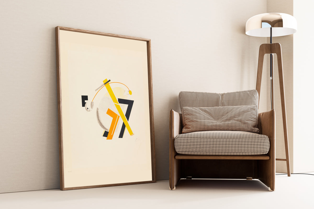 El Lissitzky — Figurines: The Old Man, His Head Two Steps Behind (Alter) | Constructivist Lithograph Print
