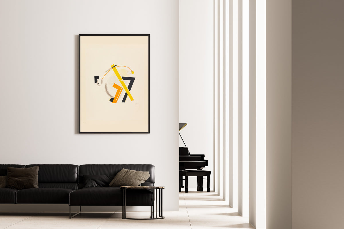 El Lissitzky — Figurines: The Old Man, His Head Two Steps Behind (Alter) | Constructivist Lithograph Print