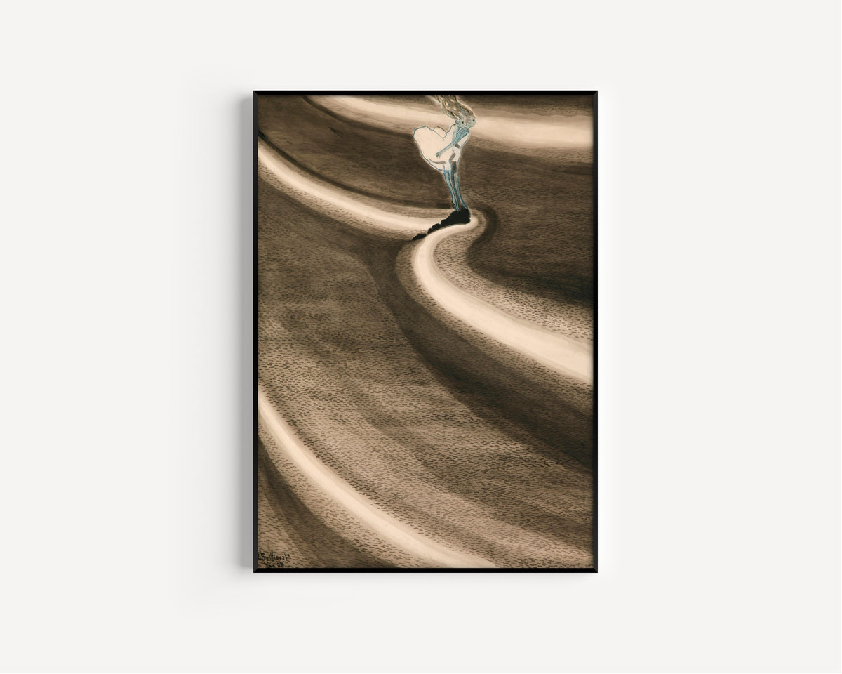 Léon Spilliaert — Fillettes devant la vague | Symbolist Art Print