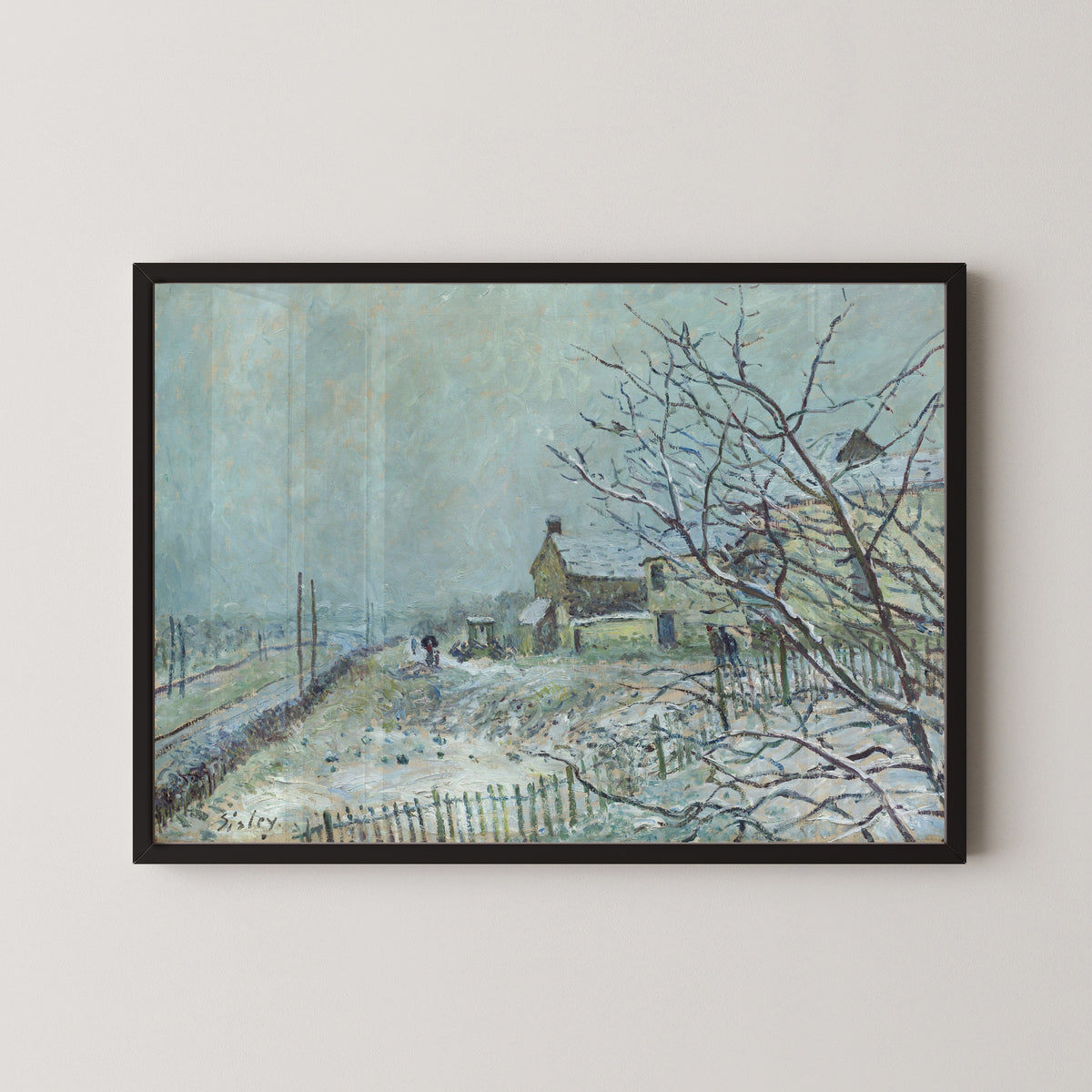 Alfred Sisley — First Snow at Veneux-Nadon | Fine Art Print