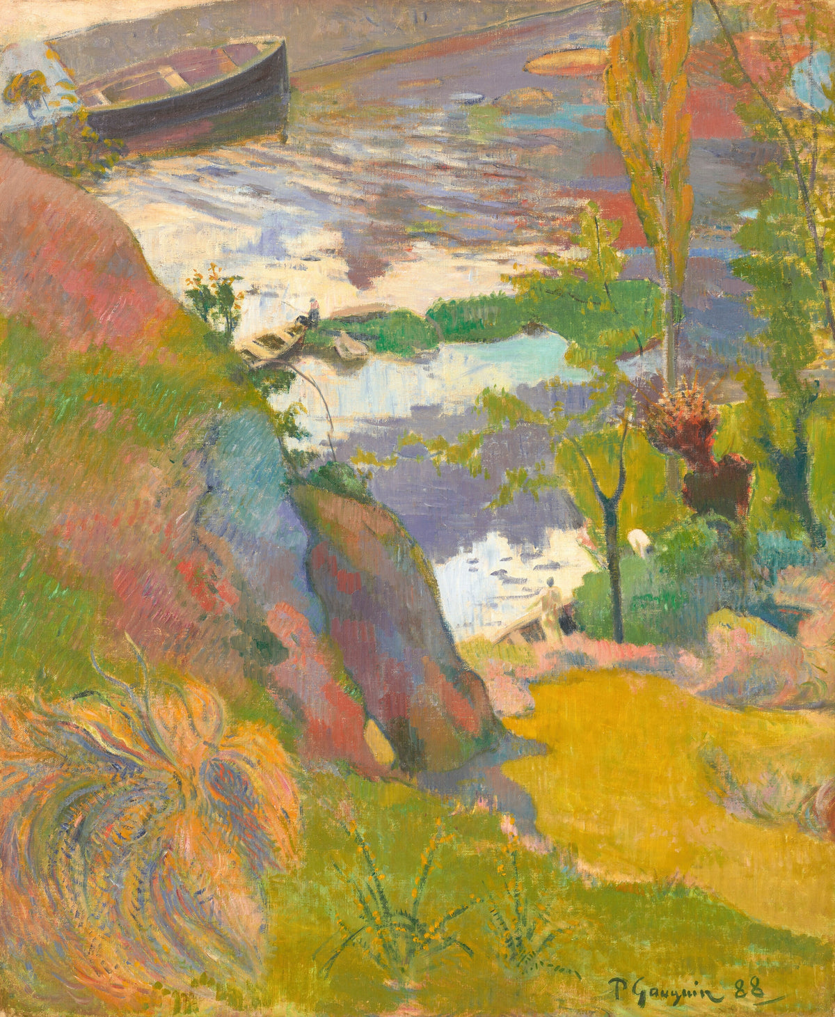 Paul Gauguin — Fisherman and Bathers on the Aven | Fine Art Print