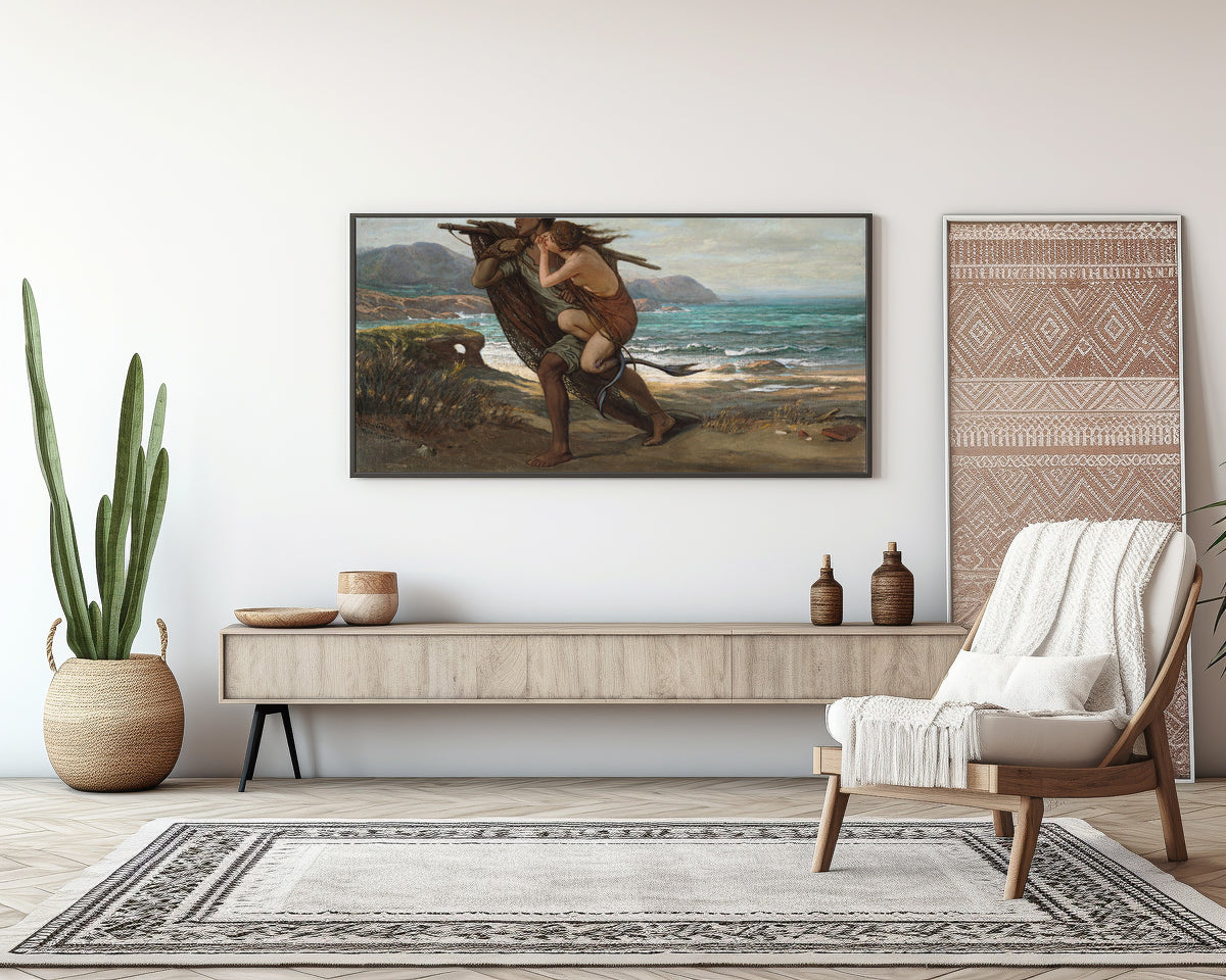 Elihu Vedder — Fisherman and Mermaid | Symbolist Art Print