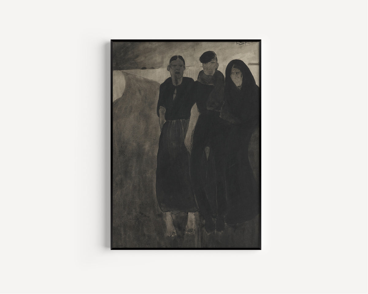 Léon Spilliaert — Fishermen and Women | Symbolist Art Print