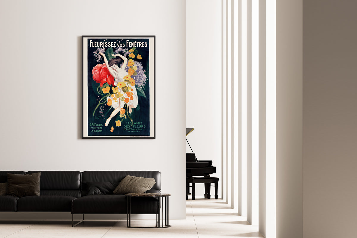 Leonetto Cappiello — Fleurissez vos fenêtres | Vintage Poster Print