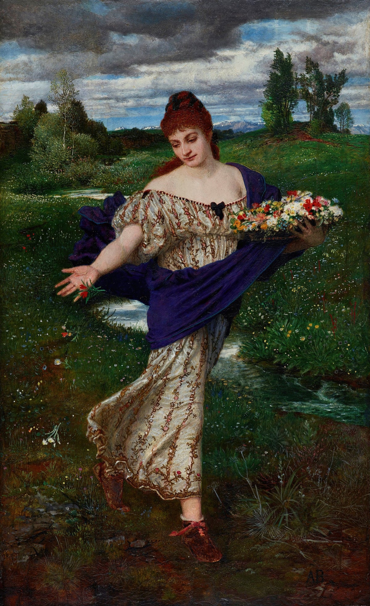 Arnold Böcklin — Flora, Scattering Flowers | Symbolist Art Print