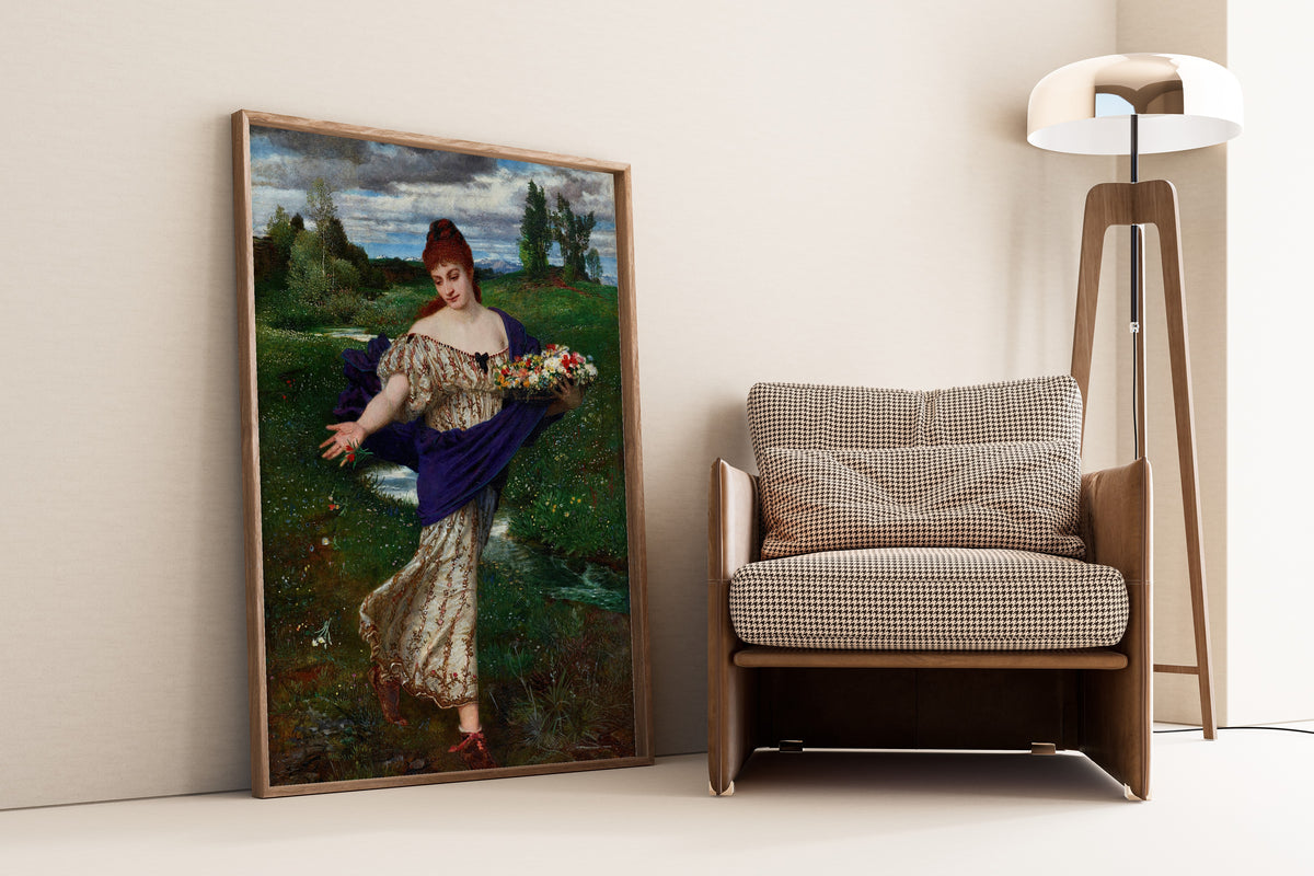 Arnold Böcklin — Flora, Scattering Flowers | Symbolist Art Print