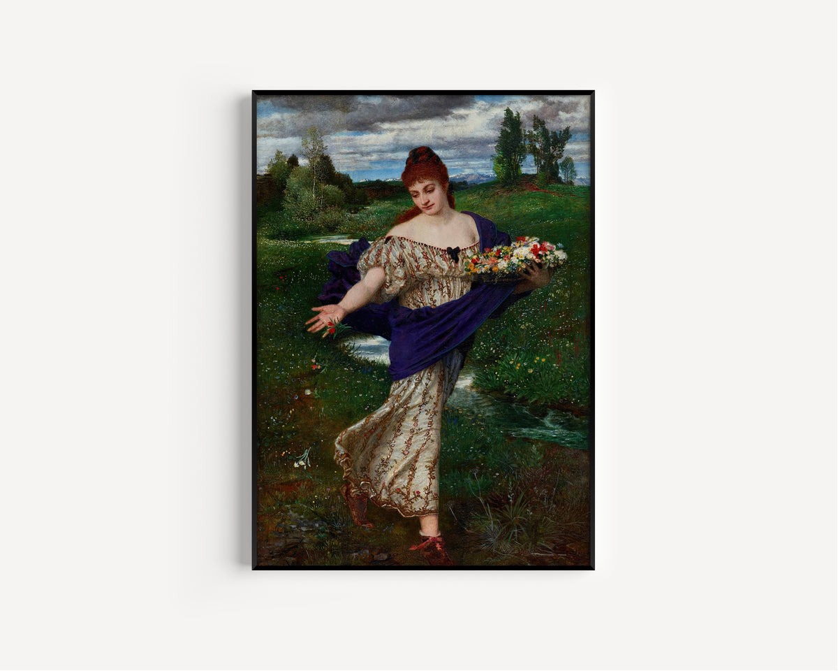 Arnold Böcklin — Flora, Scattering Flowers | Symbolist Art Print