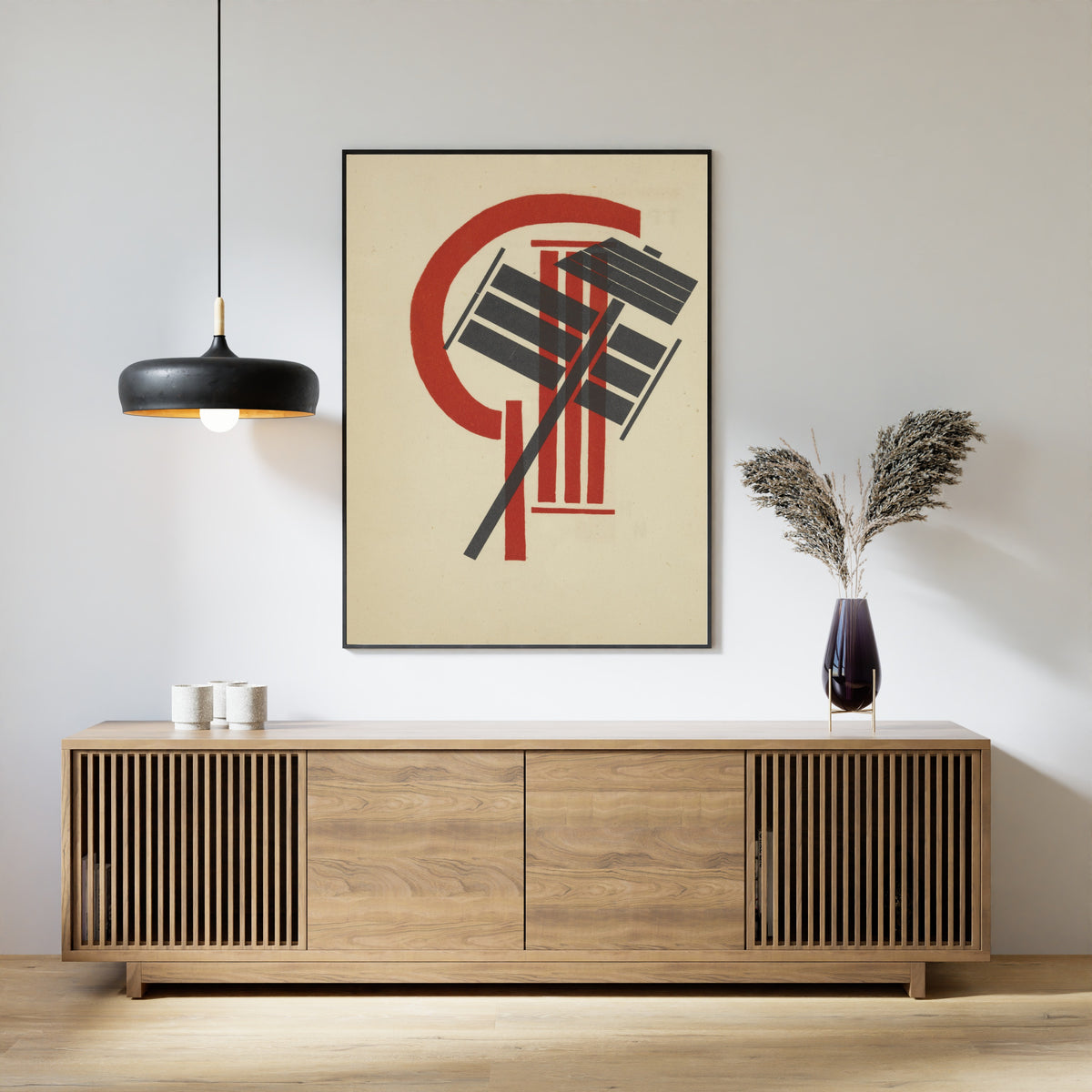 El Lissitzky — For the Voice: Third International (Illustration) | Constructivist Typography Print