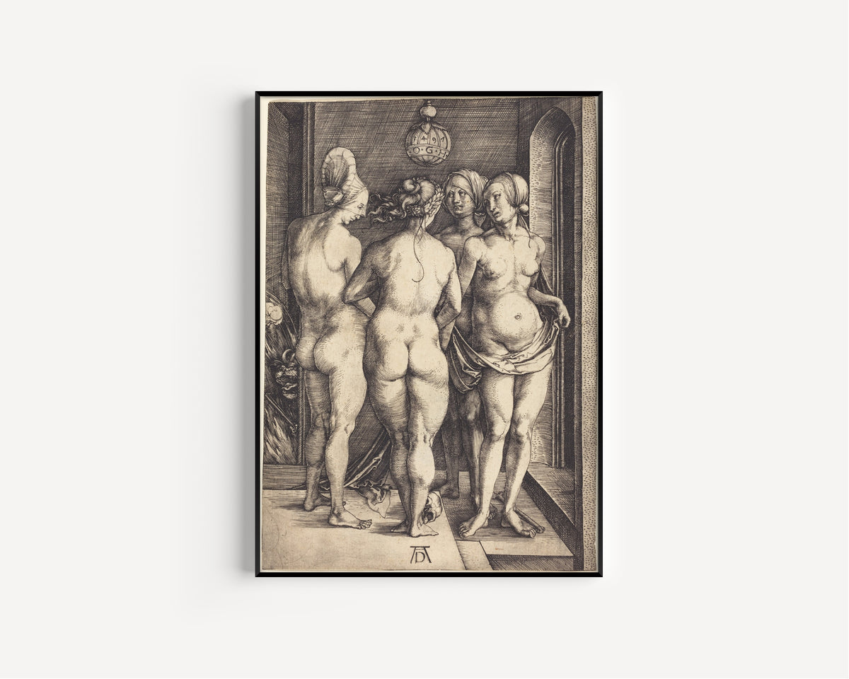 Albrecht Dürer — Four Naked Women | Engraving Print