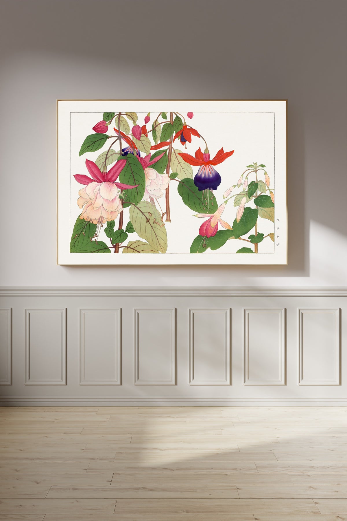 Tanigami Kōnan — Fuchsia flower | Japanese Botanical Woodblock Print