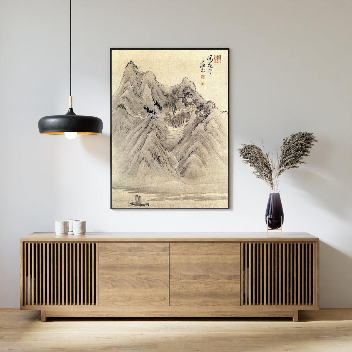 Jeong Seon (Gyeomjae) — Gaehwasa Temple | Korean Painting Art Print