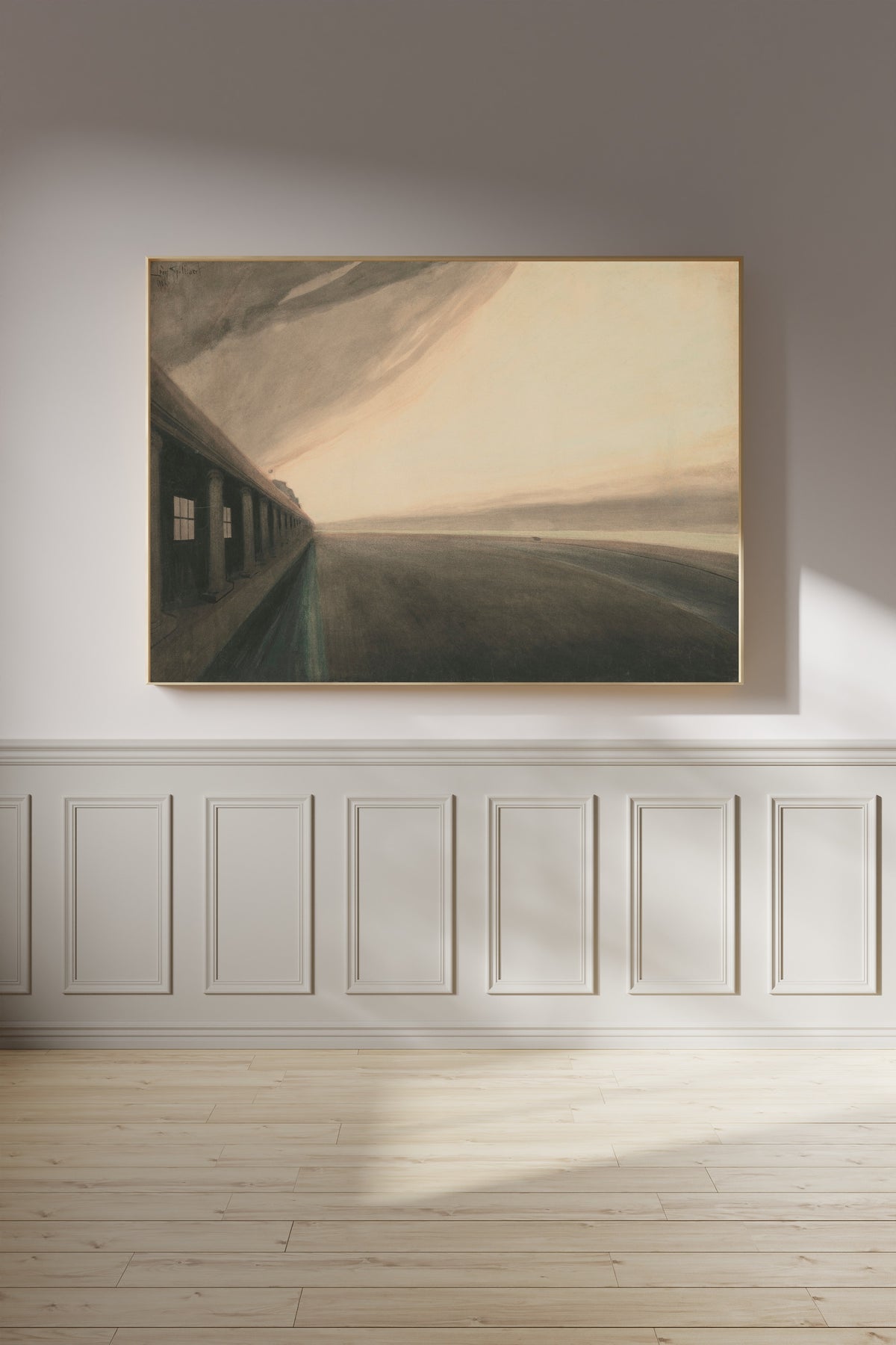 Léon Spilliaert — Galeries royales d’Ostende et plage, après l’orage | Symbolist Art Print