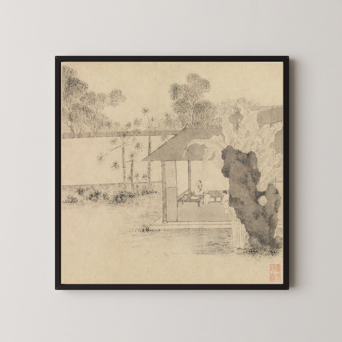 Wen Zhengming — Garden of the Inept Administrator (Album Leaf) | Chinese Ink Painting Art Print