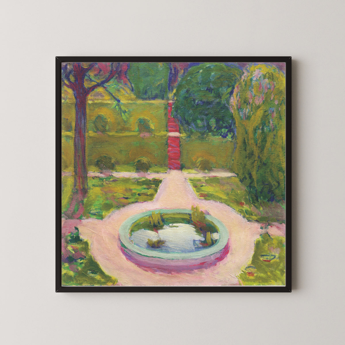 Koloman Moser — Garden with Fountain (Garten mit Springbrunnen) | Fine Art Print
