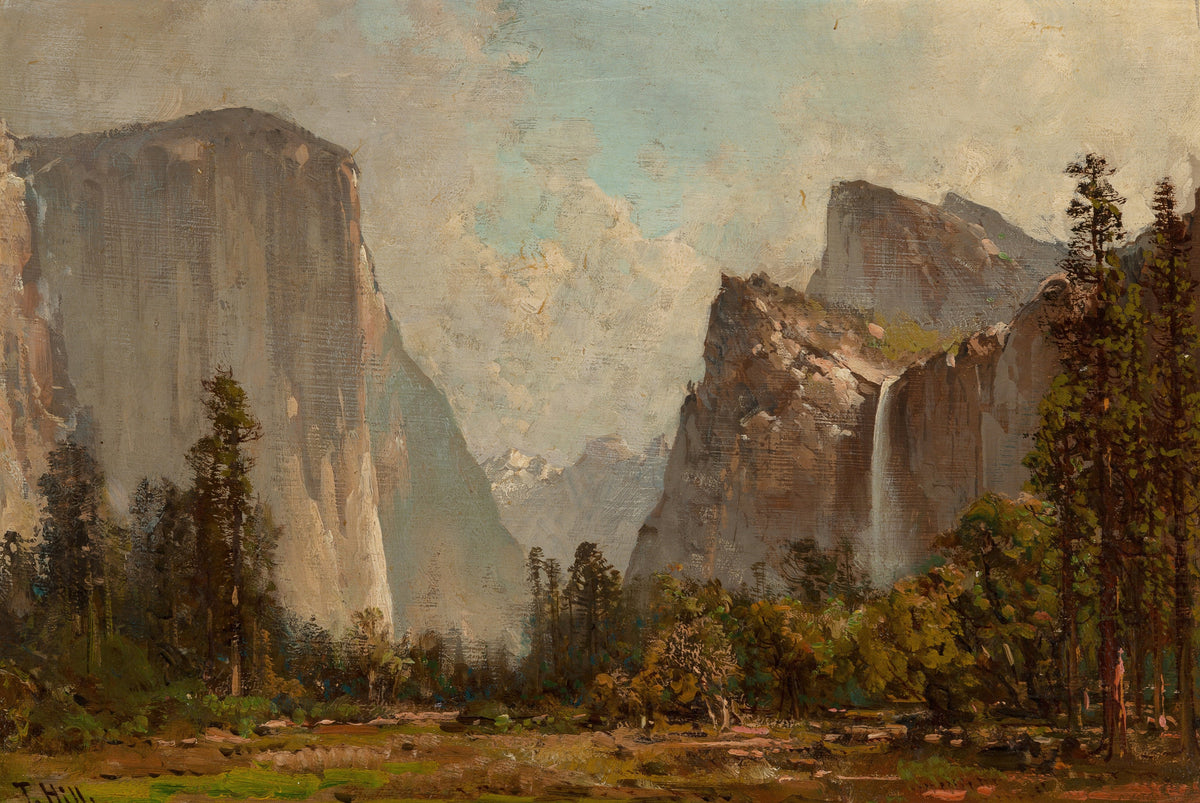 Thomas Hill — Gates of Yosemite and Bridal Veil Falls | Landscape Fine Art Print