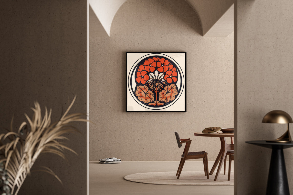 Julie de Graag — Geranium | Woodcut Print