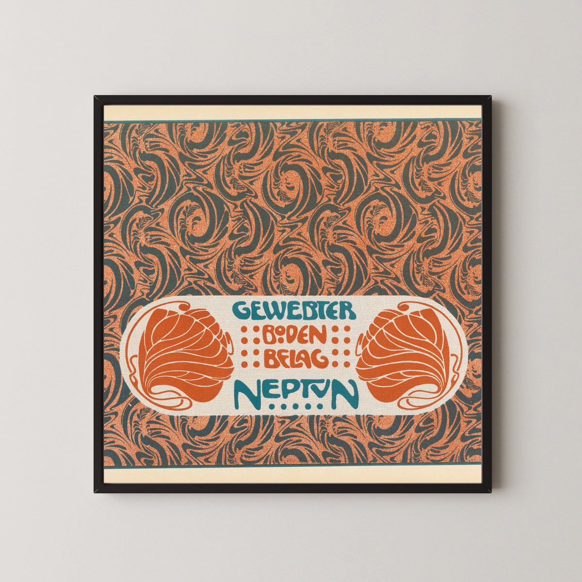Koloman Moser — Gewebter Bodenbelag Neptun (Neptune Woven Floor Covering) | Pattern Design Print