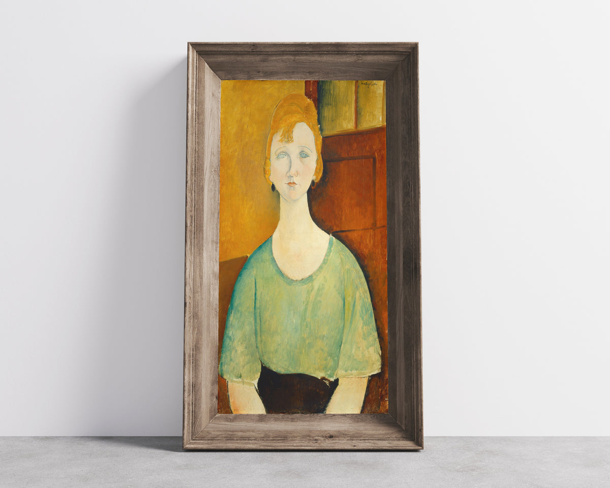 Amedeo Modigliani — Girl in a Green Blouse | Fine Art Print