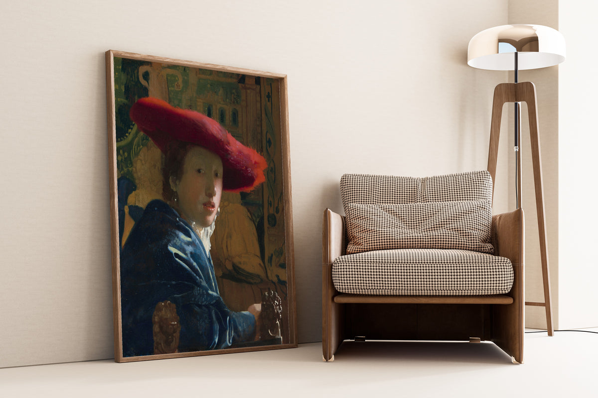 Johannes Vermeer — Girl with the Red Hat | Fine Art Print