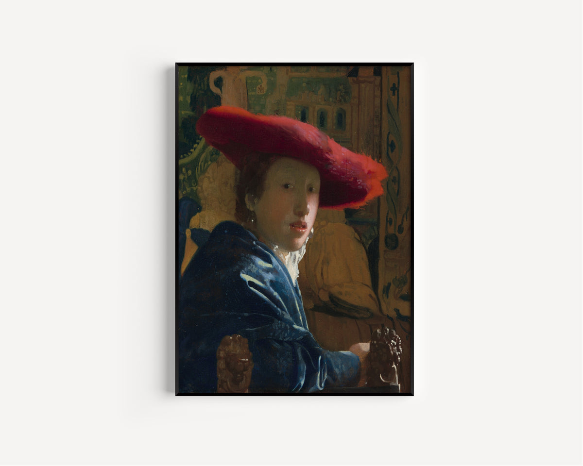 Johannes Vermeer — Girl with the Red Hat | Fine Art Print