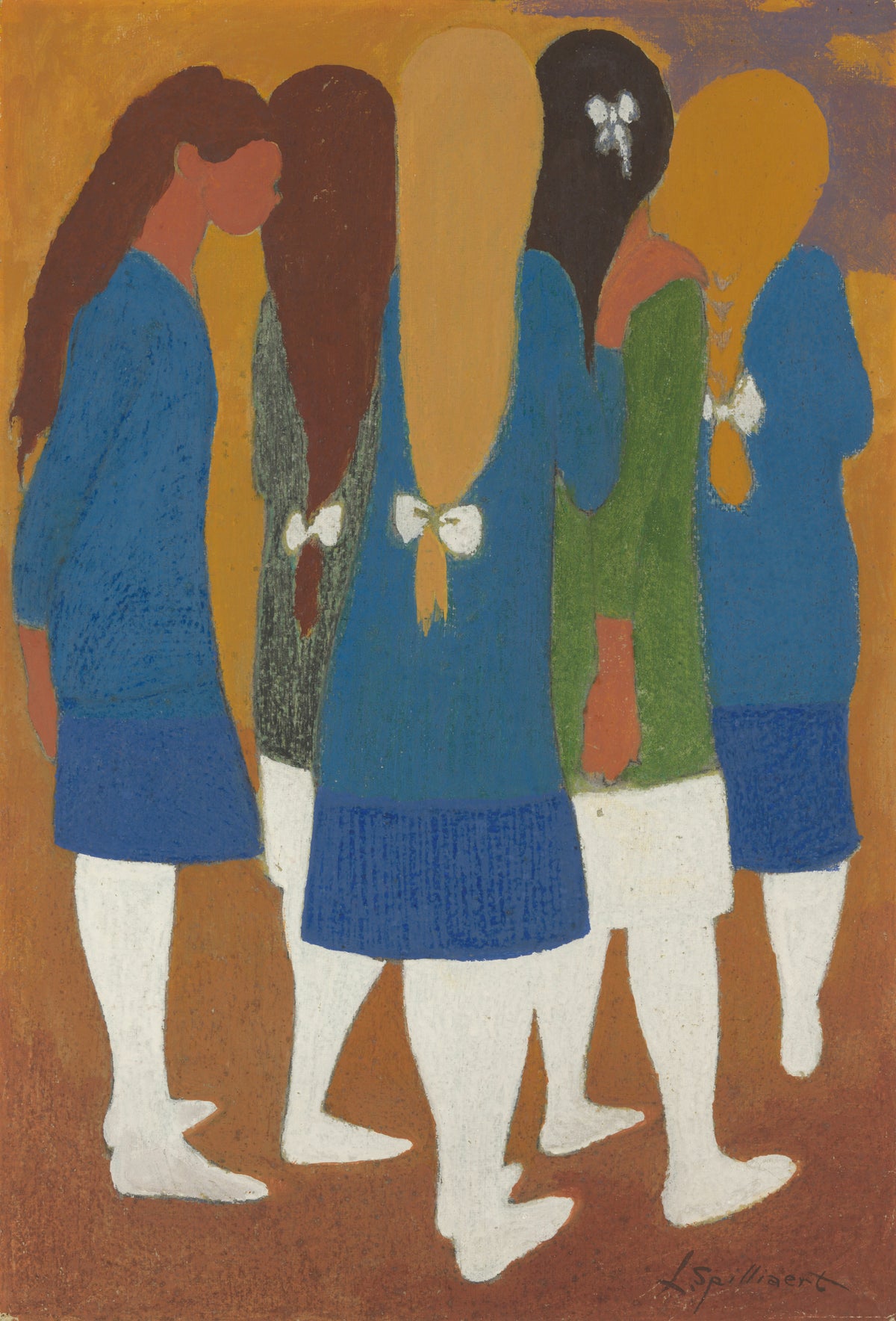 Léon Spilliaert — Girls with White Stockings | Symbolist Art Print
