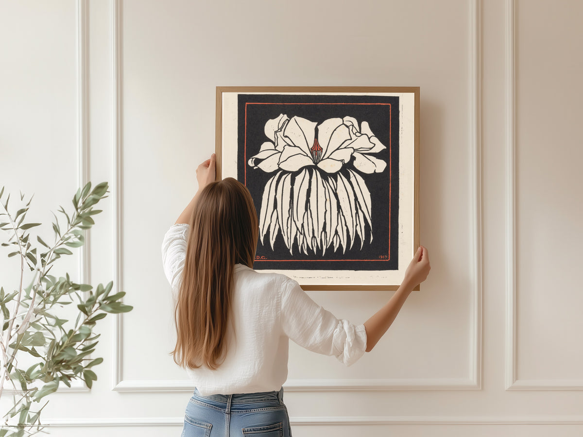 Julie de Graag — Godetia | Woodcut Print