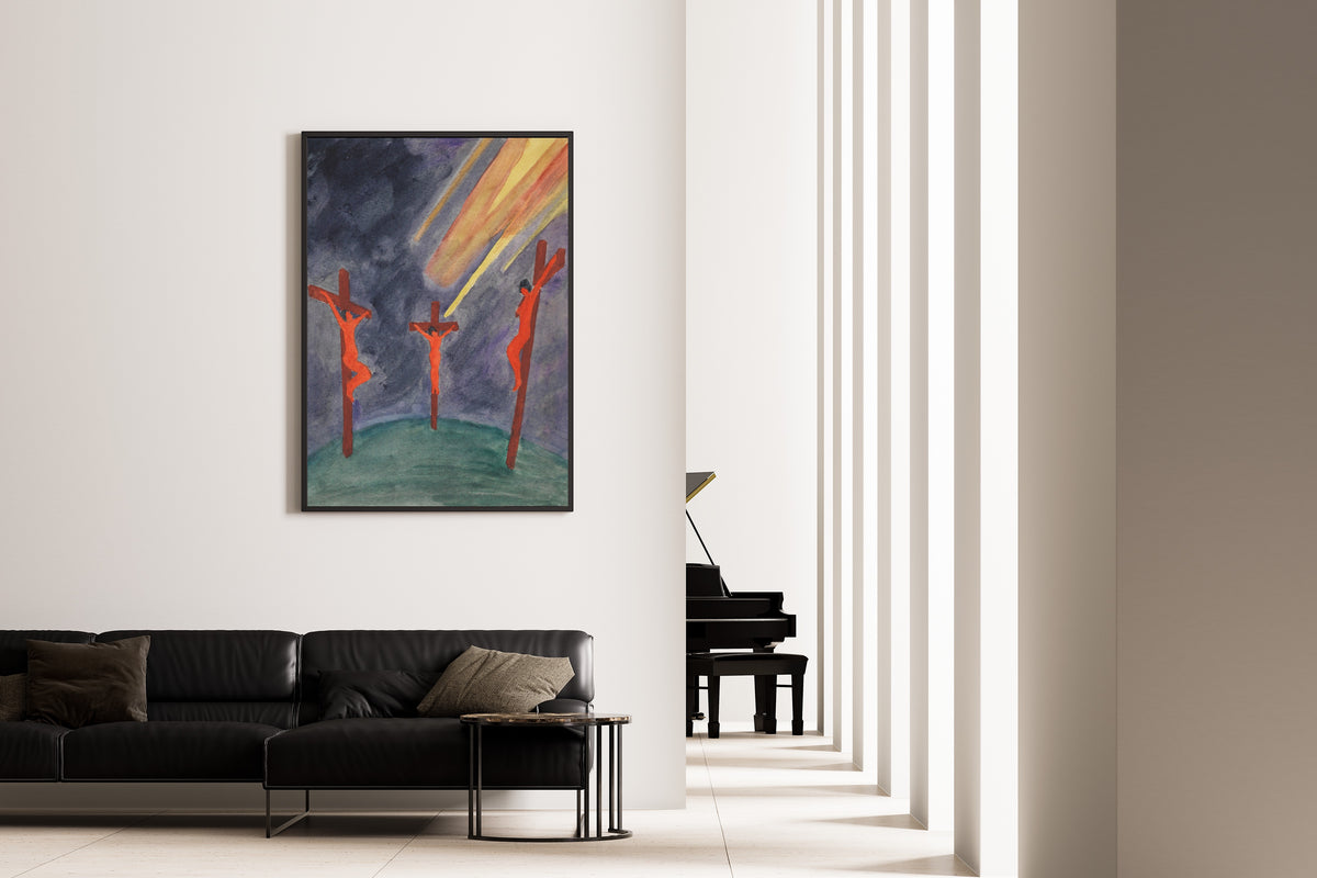 Karl Wiener — Golgatha (Golgotha) | Expressionist Art Print